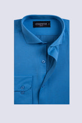 Teal Blue Men's Dress Shirt